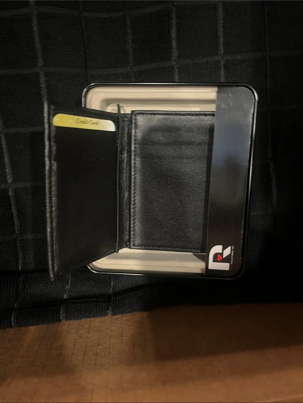 New England Patriots Black Tri-Fold Wallet - Official NFL Design